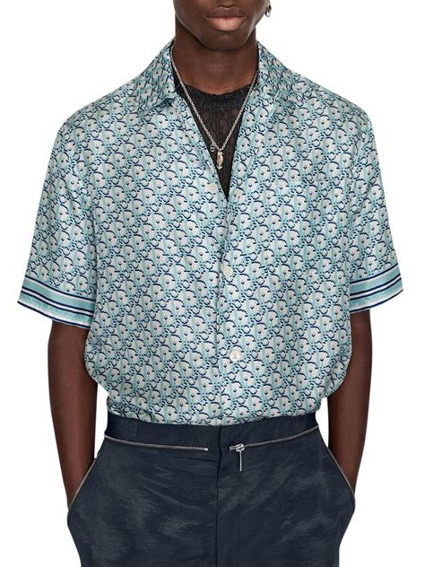 dior oblique pixel hawaiian shirt|Dior Oblique Pixel Hawaiian Shirt Multicolor Silk Twill.